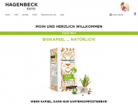 hagenbeck-kaffee.de Webseite Vorschau