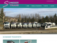 schneider-trans.at Webseite Vorschau