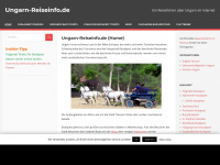 ungarn-reiseinfo.de Webseite Vorschau