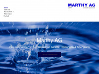 marthy-haustechnik.ch Webseite Vorschau