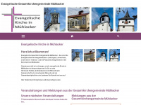 muehlacker-evangelisch.de Webseite Vorschau