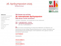 aprilsymposion.at Webseite Vorschau