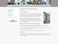 glasvordach-muensterland.de Webseite Vorschau