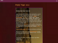 anjaly-yoga.ch Webseite Vorschau