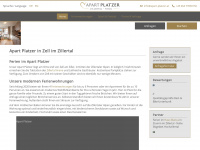 apart-platzer.at Webseite Vorschau