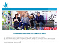fairness-asyl.at Webseite Vorschau