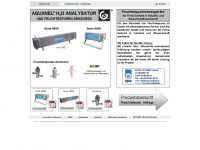 aquanel-gas-sensor.de Webseite Vorschau