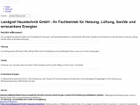 landgraf-haustechnik.de Webseite Vorschau