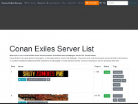 conan-exiles.com Webseite Vorschau