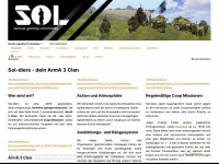 sol-diers.com Webseite Vorschau