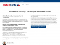metallrente-oberberg.de Webseite Vorschau