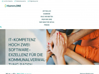 komm.one Webseite Vorschau