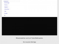 teslawissen.ch Webseite Vorschau