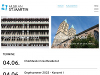 musik-martinskirche.de Webseite Vorschau