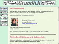 gramlich-wolle-handarbeiten.de Webseite Vorschau
