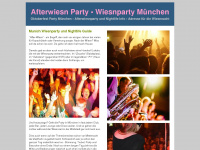 afterwiesn-party.de Webseite Vorschau