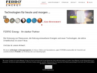 ferro-energy.eu Webseite Vorschau