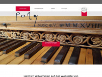 poly-music.eu Webseite Vorschau