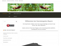 garnelengarten-bayern.de Webseite Vorschau