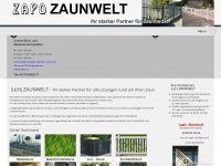 zapo-zaunwelt.de Webseite Vorschau