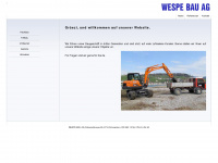wespebau.ch Webseite Vorschau