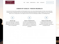 pension-weserblick.de Webseite Vorschau