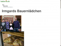 irmgards-bauernlaedchen.de Webseite Vorschau