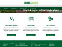 bilanzandmore.at Webseite Vorschau