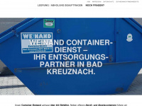 weinand-containerdienst.de Webseite Vorschau