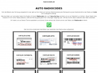 radiocodes.de Webseite Vorschau