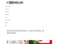 highschooljahr-england.de Webseite Vorschau