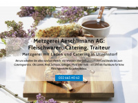 aeschlimann-metzgerei.ch Webseite Vorschau
