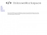 unknownworkspace.de Webseite Vorschau
