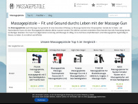massagepistole.org Webseite Vorschau