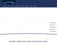 konzertchor-aalen.de Webseite Vorschau