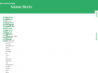 ariane-bertz.com Webseite Vorschau