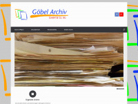 goebel-archiv.com Webseite Vorschau