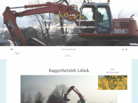 baggerbetrieb-lööck.de Webseite Vorschau
