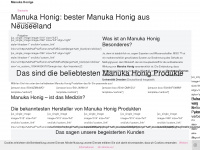manuka-honige.com Webseite Vorschau