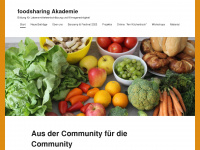 foodsharing-akademie.org Webseite Vorschau