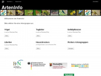 arteninfo.net Webseite Vorschau