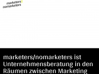 marketersnomarketers.com Webseite Vorschau