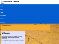 badminton-pottenbrunn.at Webseite Vorschau