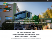 vorberg-recycling.de Webseite Vorschau