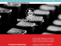 wedopublishing.de Webseite Vorschau