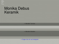 monika-debus.de Webseite Vorschau