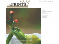 myprints.ch Webseite Vorschau