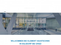 klement-haustechnik.at Webseite Vorschau