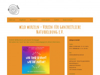 wild-wurzeln.de Webseite Vorschau