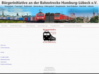 buergerinitiative-bahnstrecke-hh-hl.de Webseite Vorschau